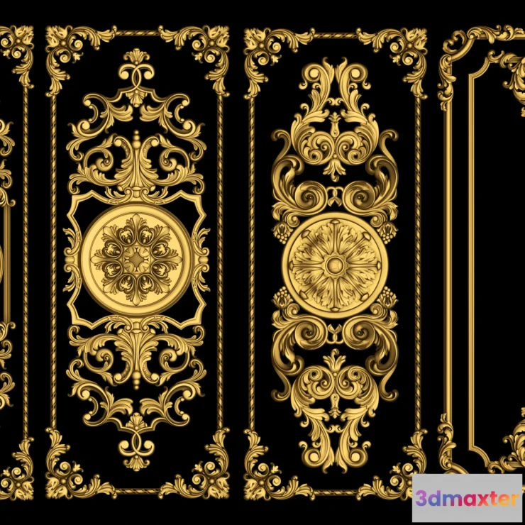 1382256 - Classic Detail 3D Models - Plaster 3D - 086 3D Max