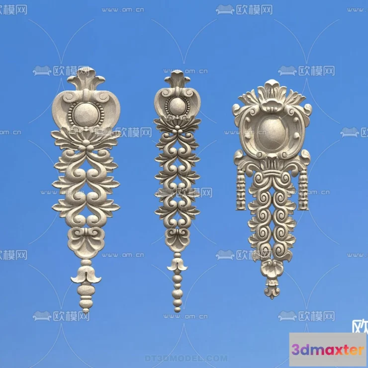 1386234 - Relief with Pattern - 3D Models for Interior Decoration - 014 3D Max