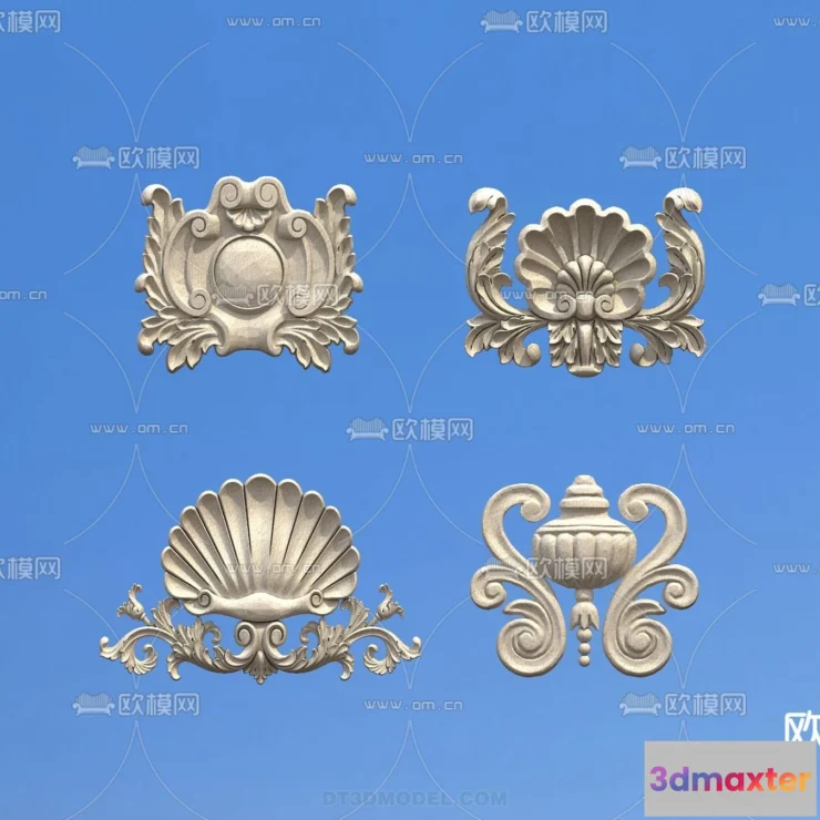 1386295 - Relief with Pattern - 3D Models for Interior Decoration - 015 3D Max