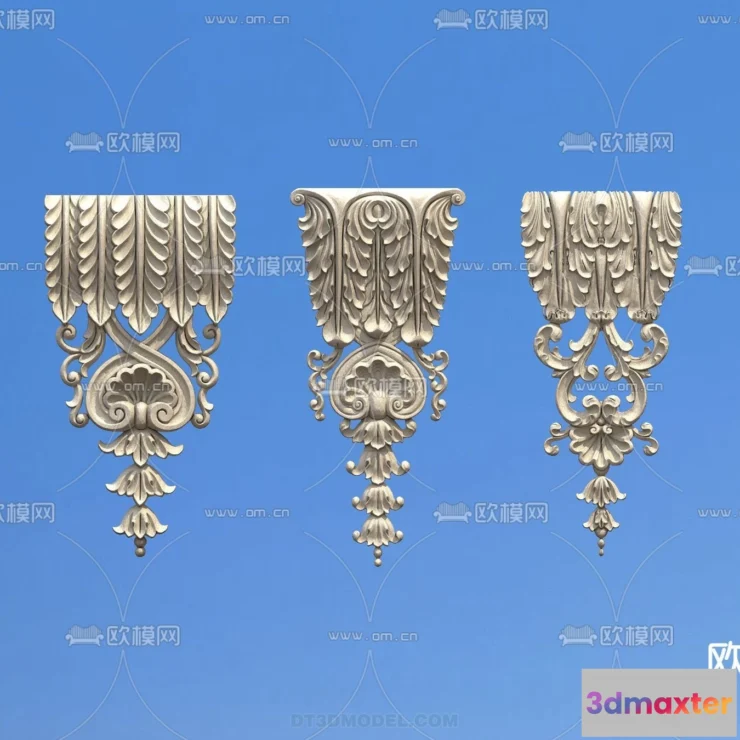 1386497 - Relief with Pattern - 3D Models for Interior Decoration - 018 3D Max