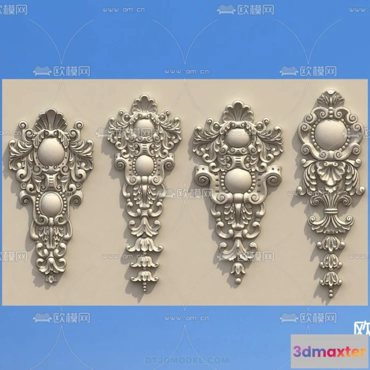 1386706 - Relief with Pattern - 3D Models for Interior Decoration - 021 3D Max