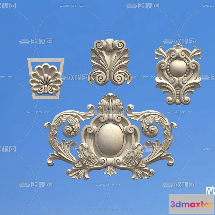 1386770 - Relief with Pattern - 3D Models for Interior Decoration - 022 3D Max