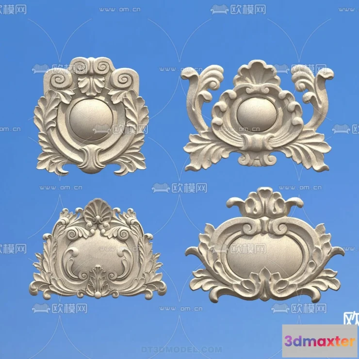 1386845 - Relief with Pattern - 3D Models for Interior Decoration - 023 3D Max