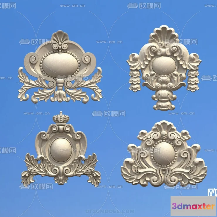 1386908 - Relief with Pattern - 3D Models for Interior Decoration - 024 3D Max