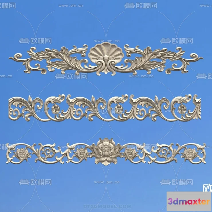 1387107 - Relief with Pattern - 3D Models for Interior Decoration - 027 3D Max