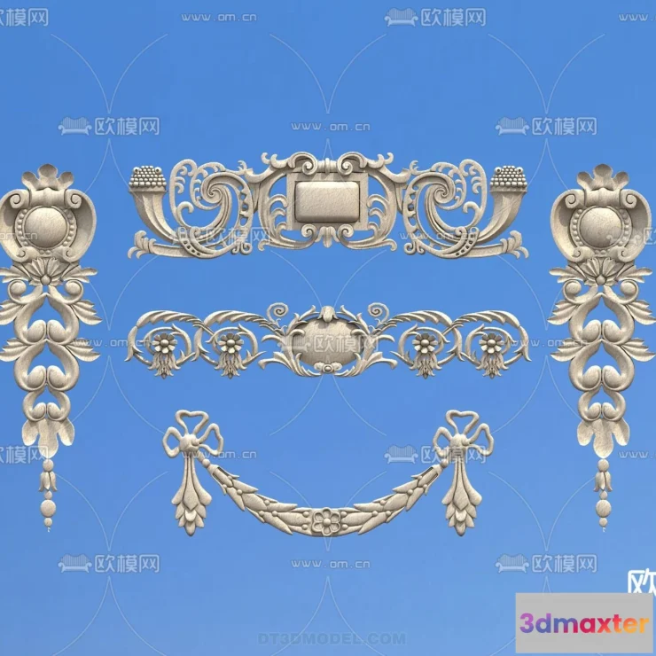 1387237 - Relief with Pattern - 3D Models for Interior Decoration - 029 3D Max