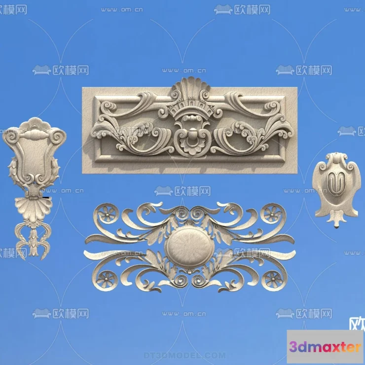 1387312 - Relief with Pattern - 3D Models for Interior Decoration - 030 3D Max