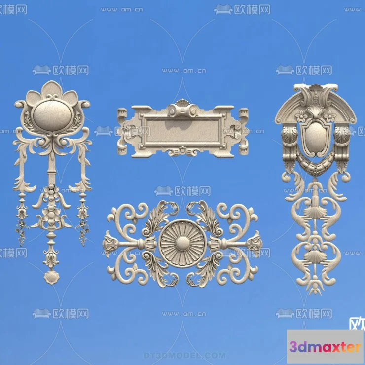1387534 - Relief with Pattern - 3D Models for Interior Decoration - 033 3D Max