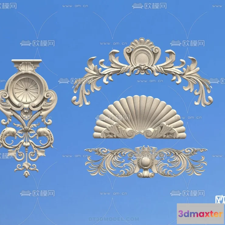 1387638 - Relief with Pattern - 3D Models for Interior Decoration - 034 3D Max