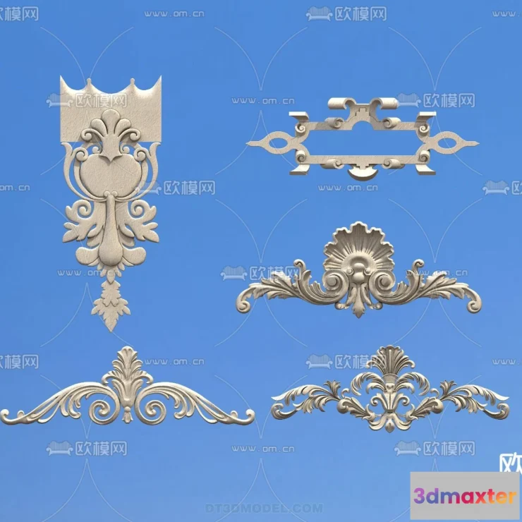 1387776 - Relief with Pattern - 3D Models for Interior Decoration - 036 3D Max