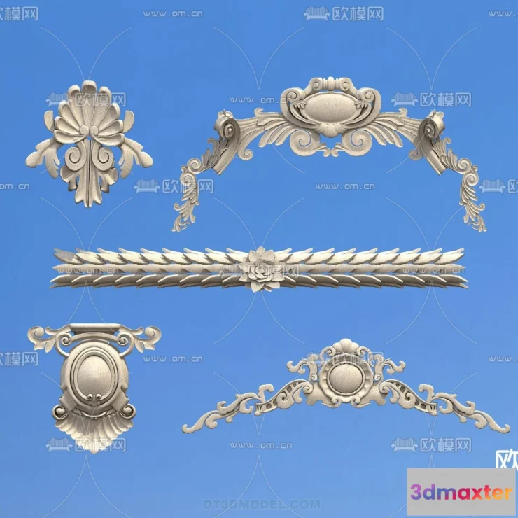 1387968 - Relief with Pattern - 3D Models for Interior Decoration - 039 3D Max
