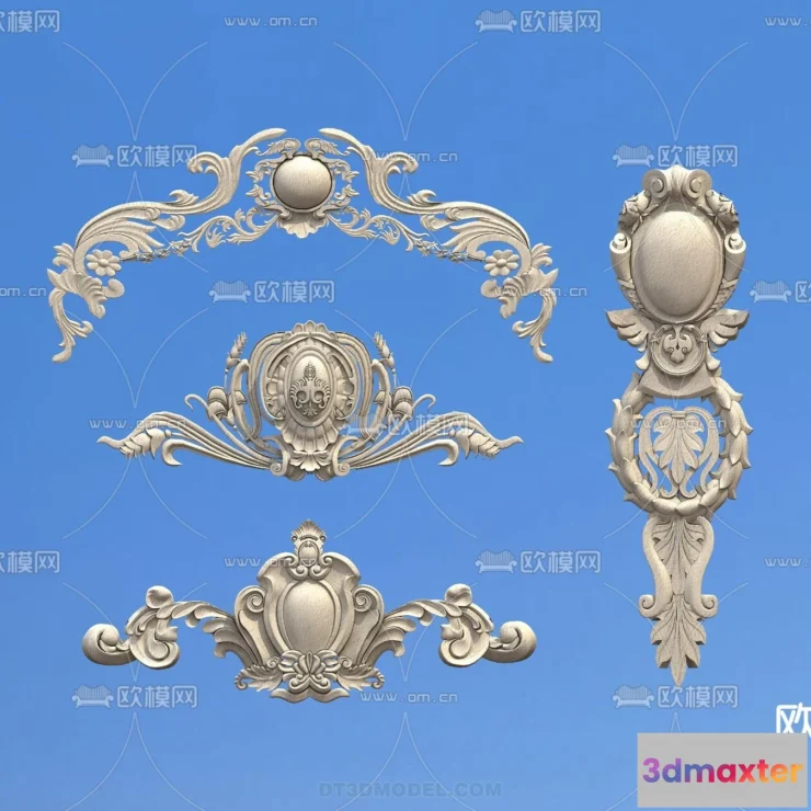 1388032 - Relief with Pattern - 3D Models for Interior Decoration - 040 3D Max