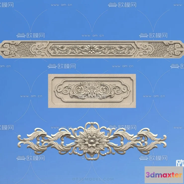 1388229 - Relief with Pattern - 3D Models for Interior Decoration - 043 3D Max