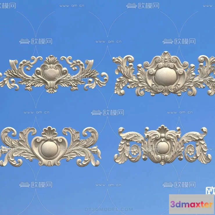 1388615 - Relief with Pattern - 3D Models for Interior Decoration - 049 3D Max