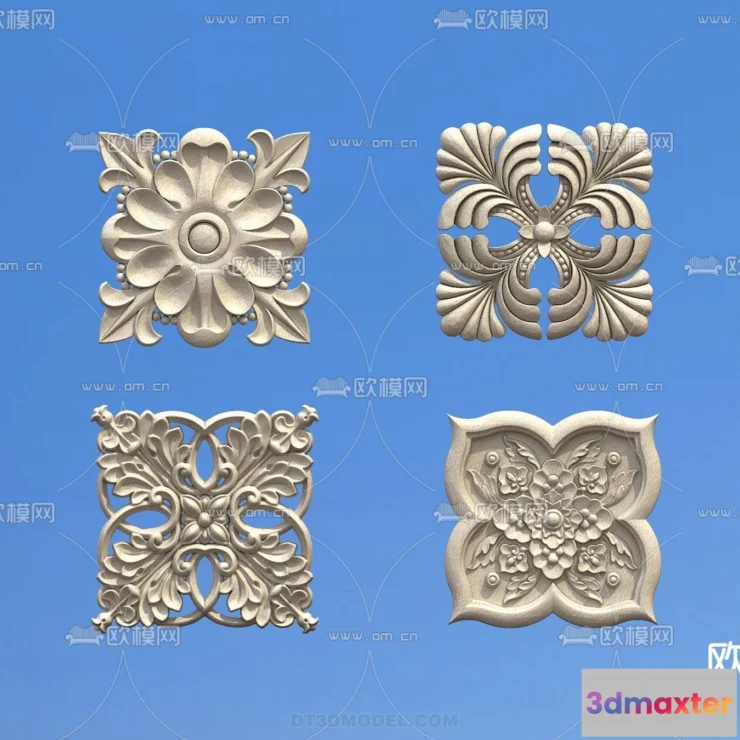 1388799 - Relief with Pattern - 3D Models for Interior Decoration - 052 3D Max