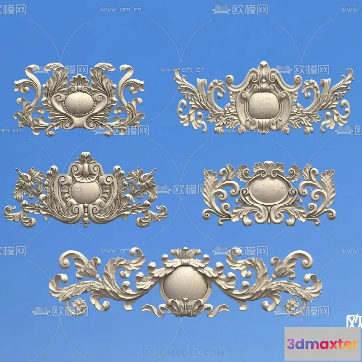 1388875 - Relief with Pattern - 3D Models for Interior Decoration - 053 3D Max