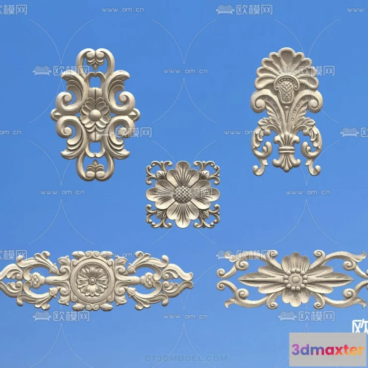 1388938 - Relief with Pattern - 3D Models for Interior Decoration - 054 3D Max