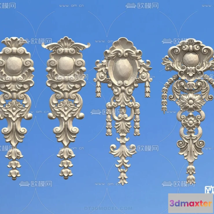 1389006 - Relief with Pattern - 3D Models for Interior Decoration - 055 3D Max