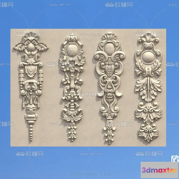1389073 - Relief with Pattern - 3D Models for Interior Decoration - 056 3D Max