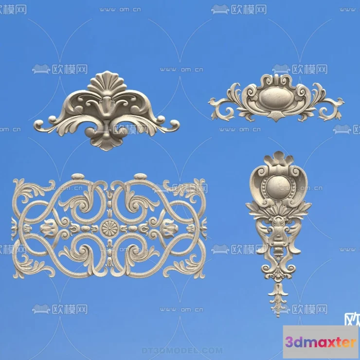 1389134 - Relief with Pattern - 3D Models for Interior Decoration - 057 3D Max