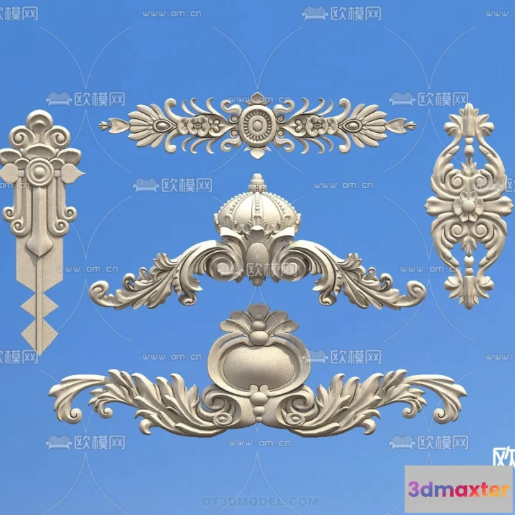 1389323 - Relief with Pattern - 3D Models for Interior Decoration - 060 3D Max