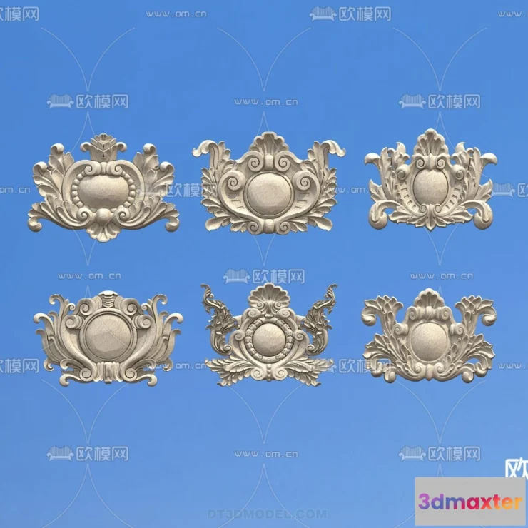 1389514 - Relief with Pattern - 3D Models for Interior Decoration - 063 3D Max