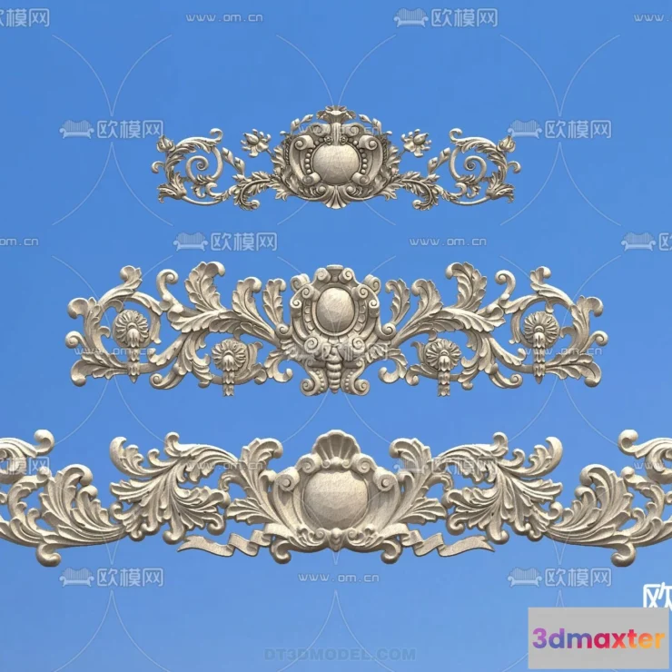 1389767 - Relief with Pattern - 3D Models for Interior Decoration - 067 3D Max
