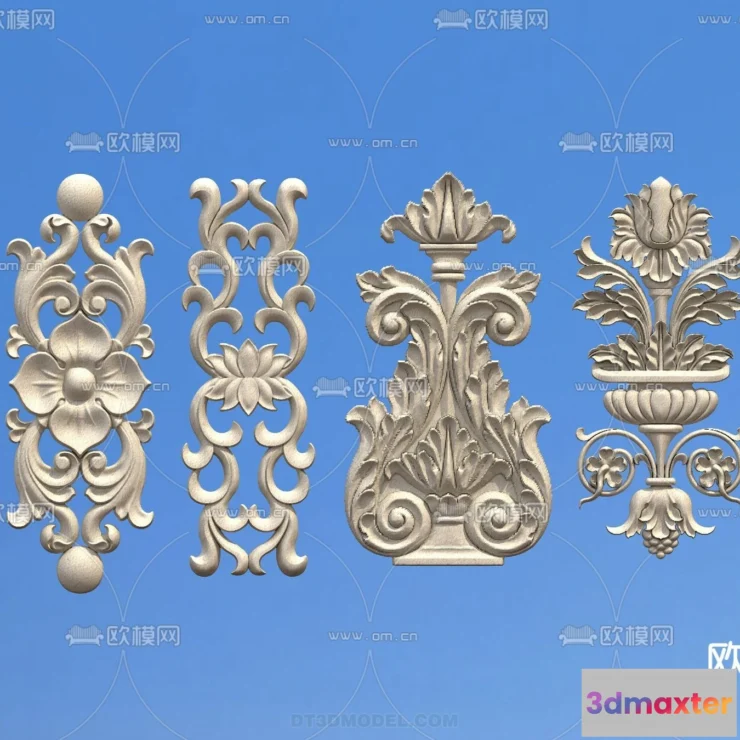 1389892 - Relief with Pattern - 3D Models for Interior Decoration - 069 3D Max