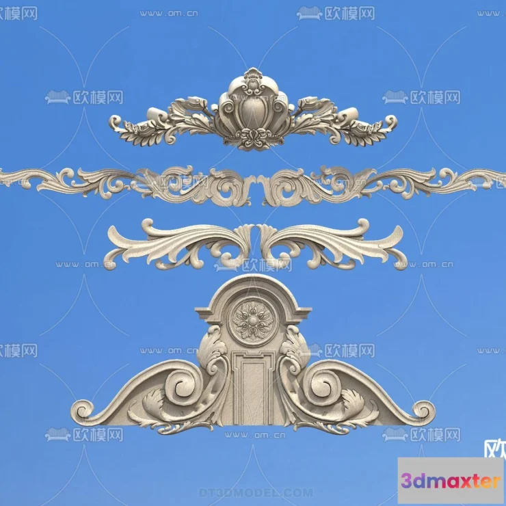 1390028 - Relief with Pattern - 3D Models for Interior Decoration - 071 3D Max