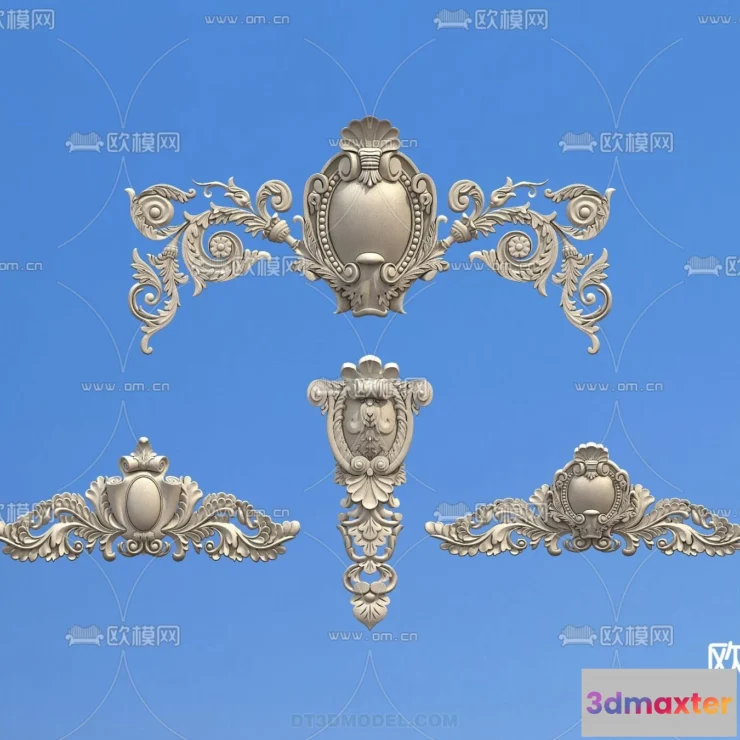 1390289 - Relief with Pattern - 3D Models for Interior Decoration - 075 3D Max