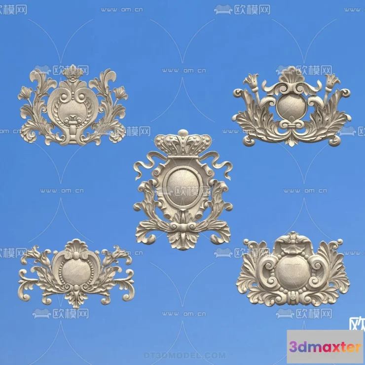 1390415 - Relief with Pattern - 3D Models for Interior Decoration - 077 3D Max