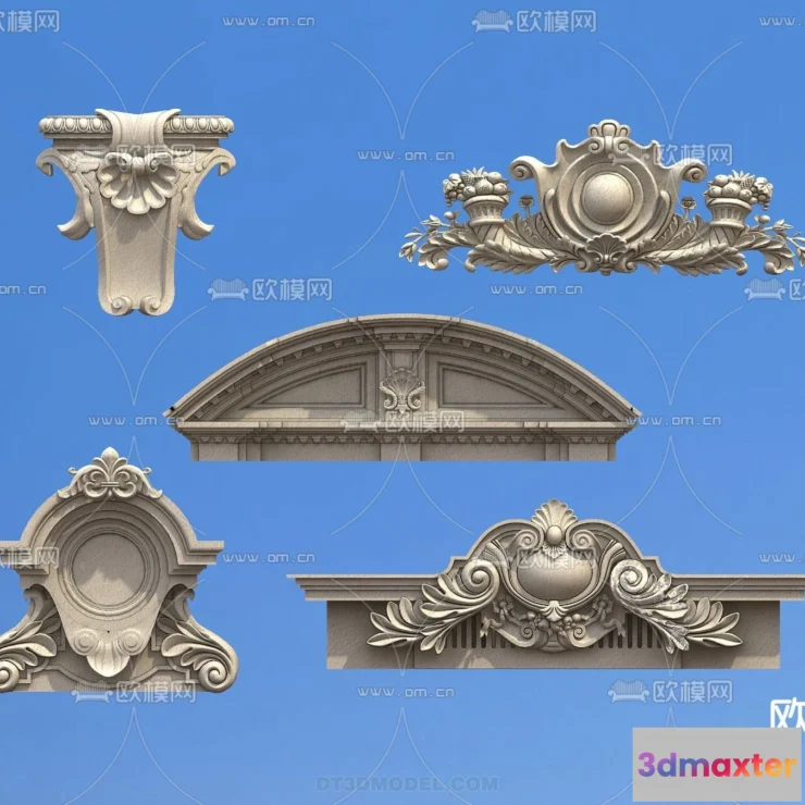 1390547 - Relief with Pattern - 3D Models for Interior Decoration - 079 3D Max