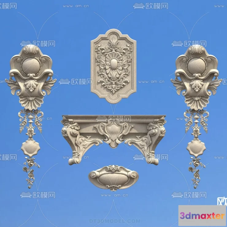1390698 - Relief with Pattern - 3D Models for Interior Decoration - 081 3D Max