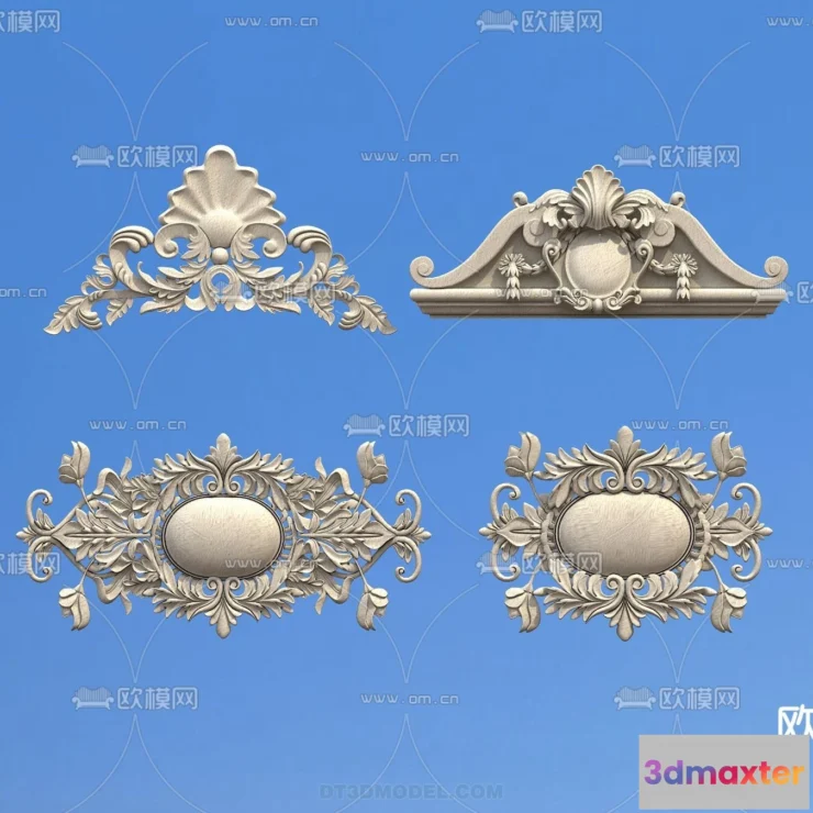 1390915 - Relief with Pattern - 3D Models for Interior Decoration - 084 3D Max