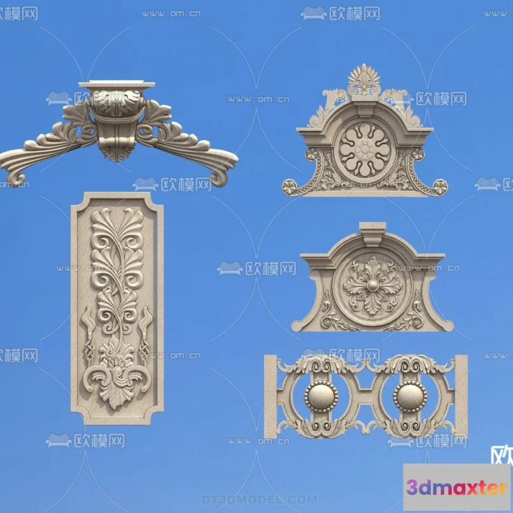 1391143 - Relief with Pattern - 3D Models for Interior Decoration - 087 3D Max