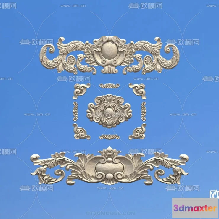 1391425 - Relief with Pattern - 3D Models for Interior Decoration - 092 3D Max