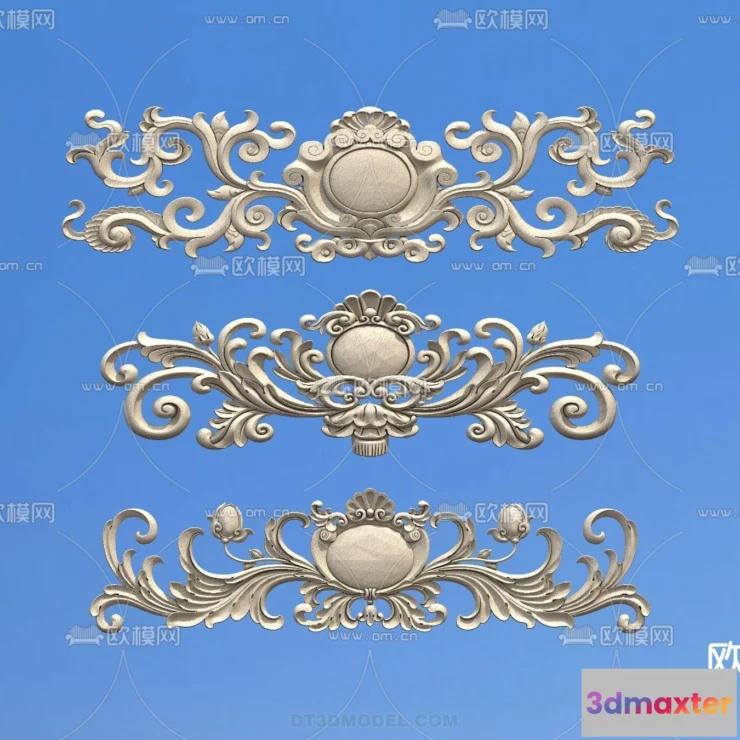 1391464 - Relief with Pattern - 3D Models for Interior Decoration - 093 3D Max