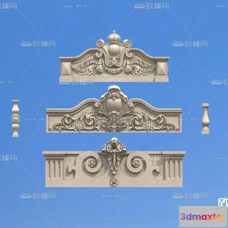 1391492 - Relief with Pattern - 3D Models for Interior Decoration - 094 3D Max