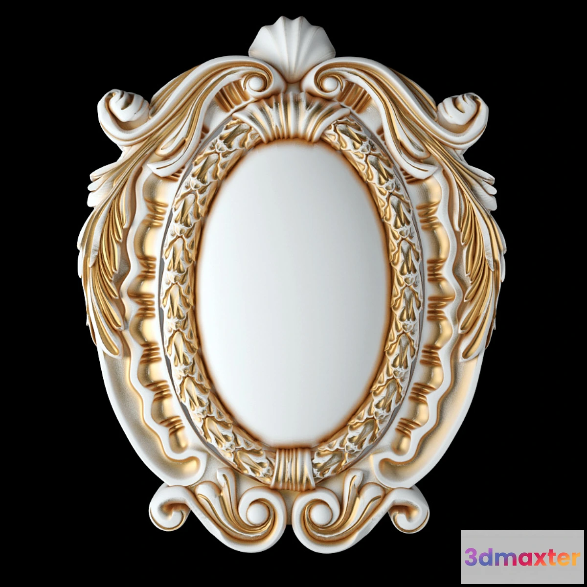 1393478 - Baroque cartouche 3D Max