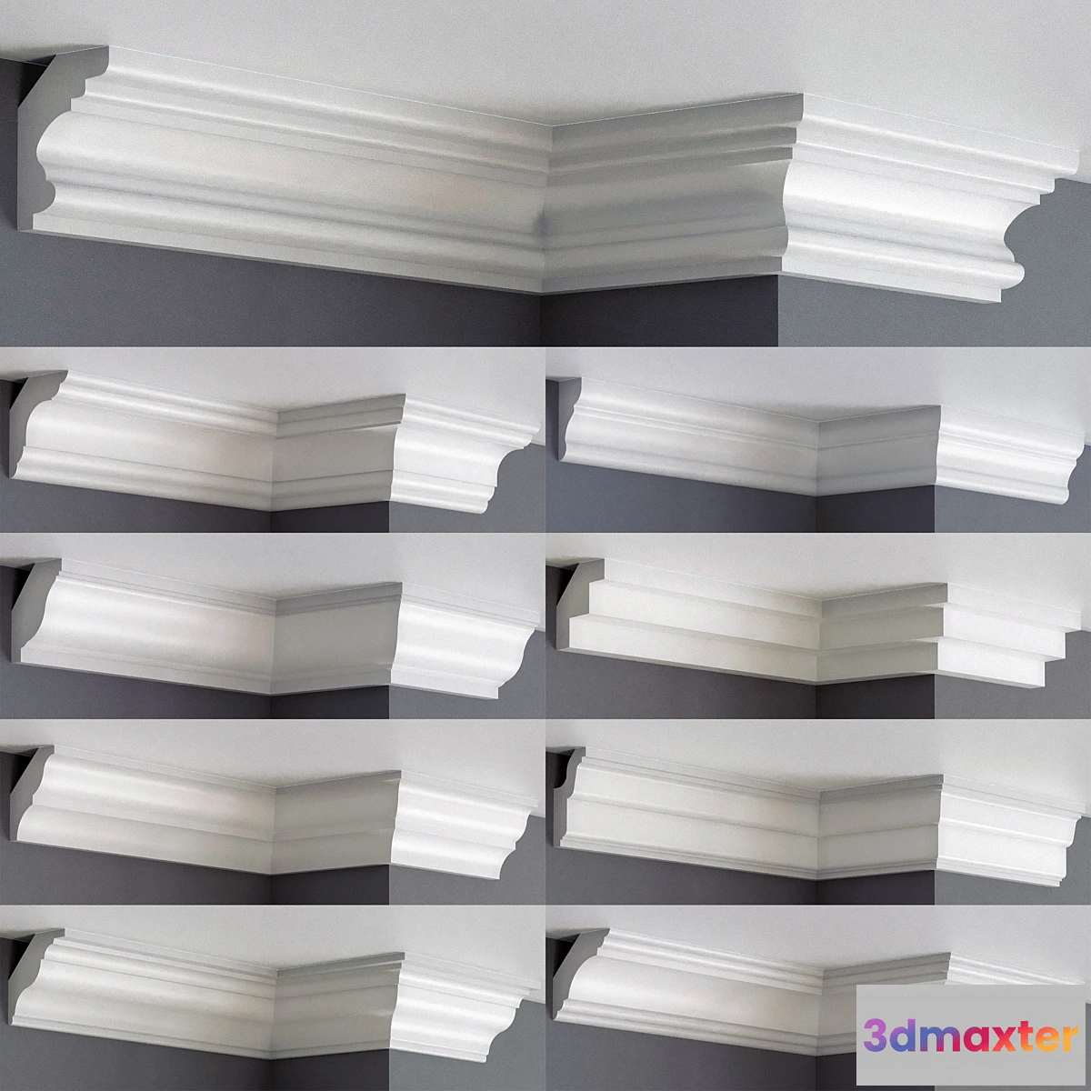 1395462 - Collection of linear eaves 003 3D Max