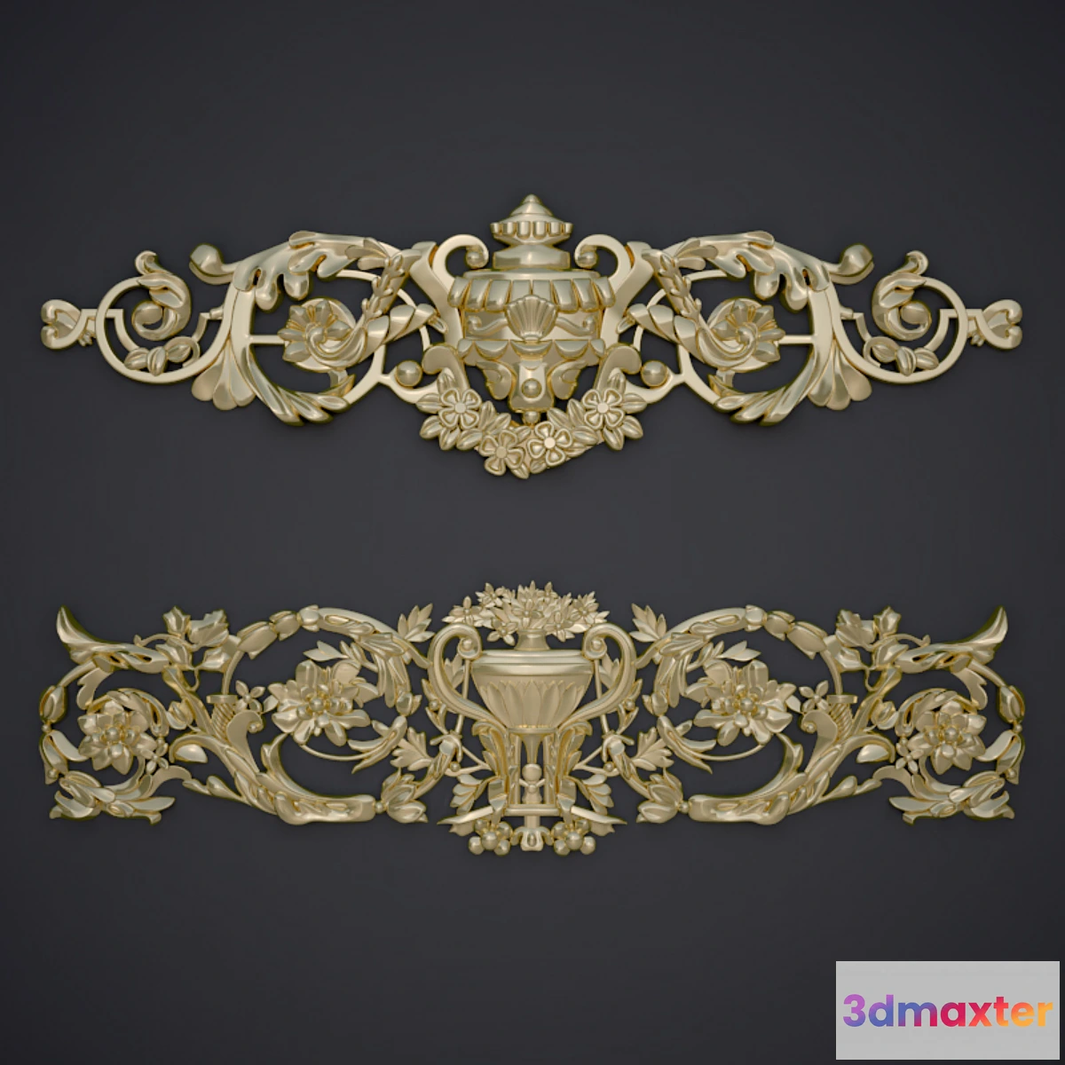 1398016 - Decorative elements ornamental compositions 3D Max