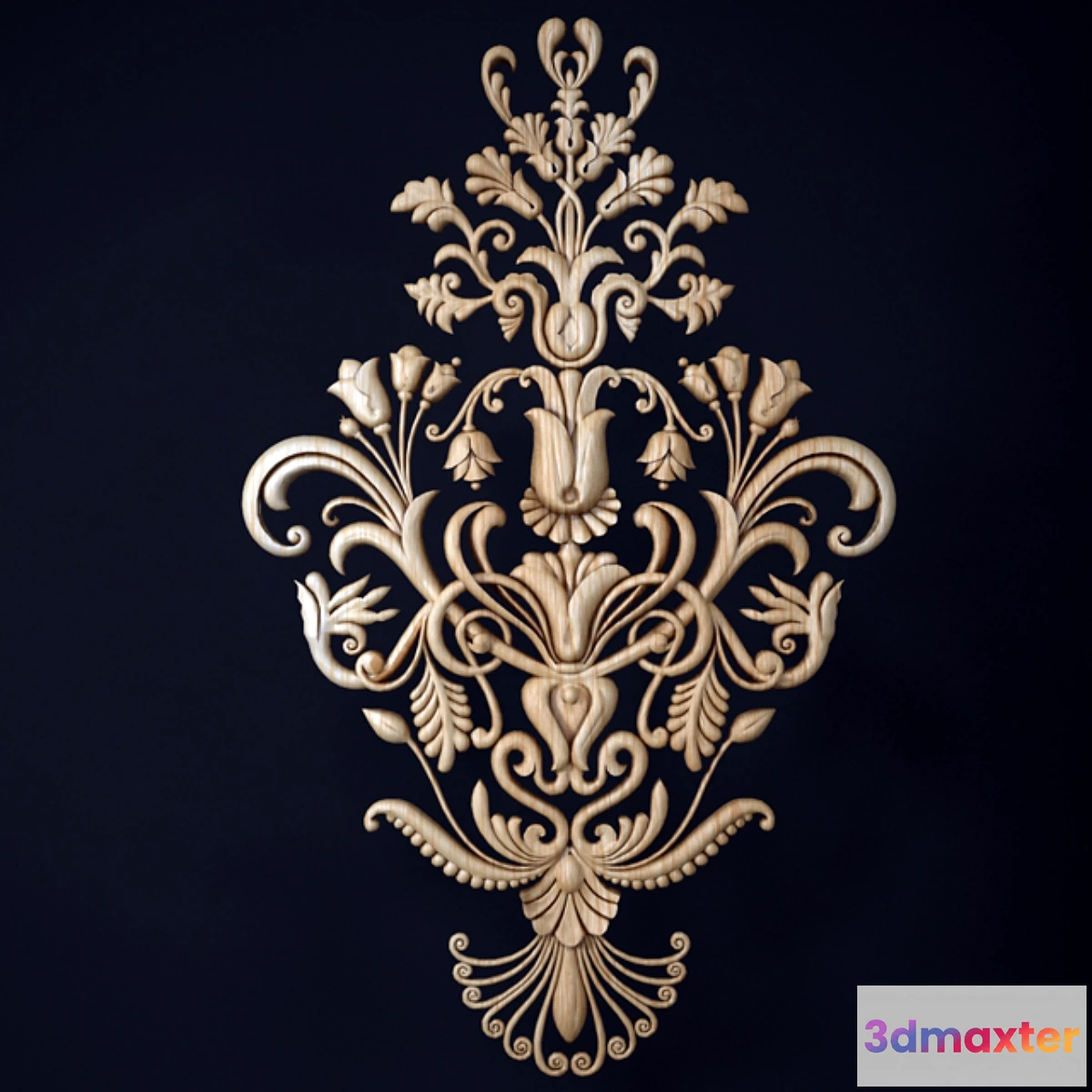 1403828 - Fingerboard carved 3D Max