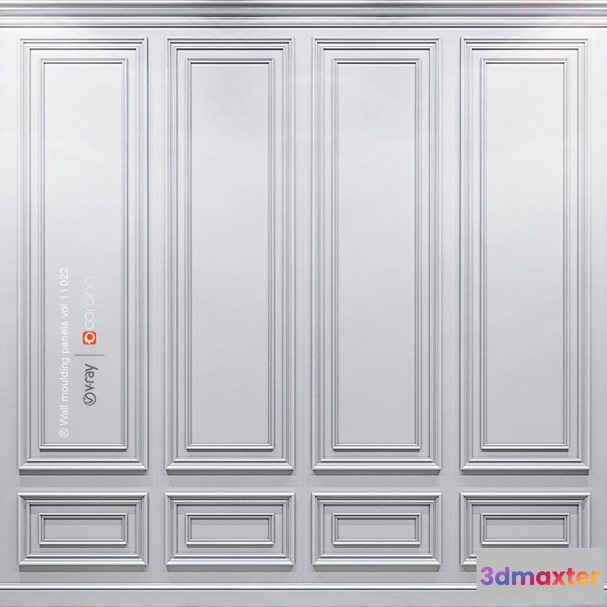 1403842 - Wall molding panels vol. 1.022 3D Max