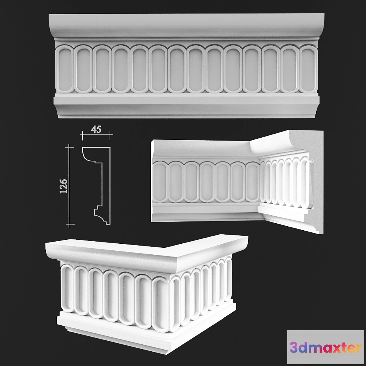 1416638 - Cornices 3D Max