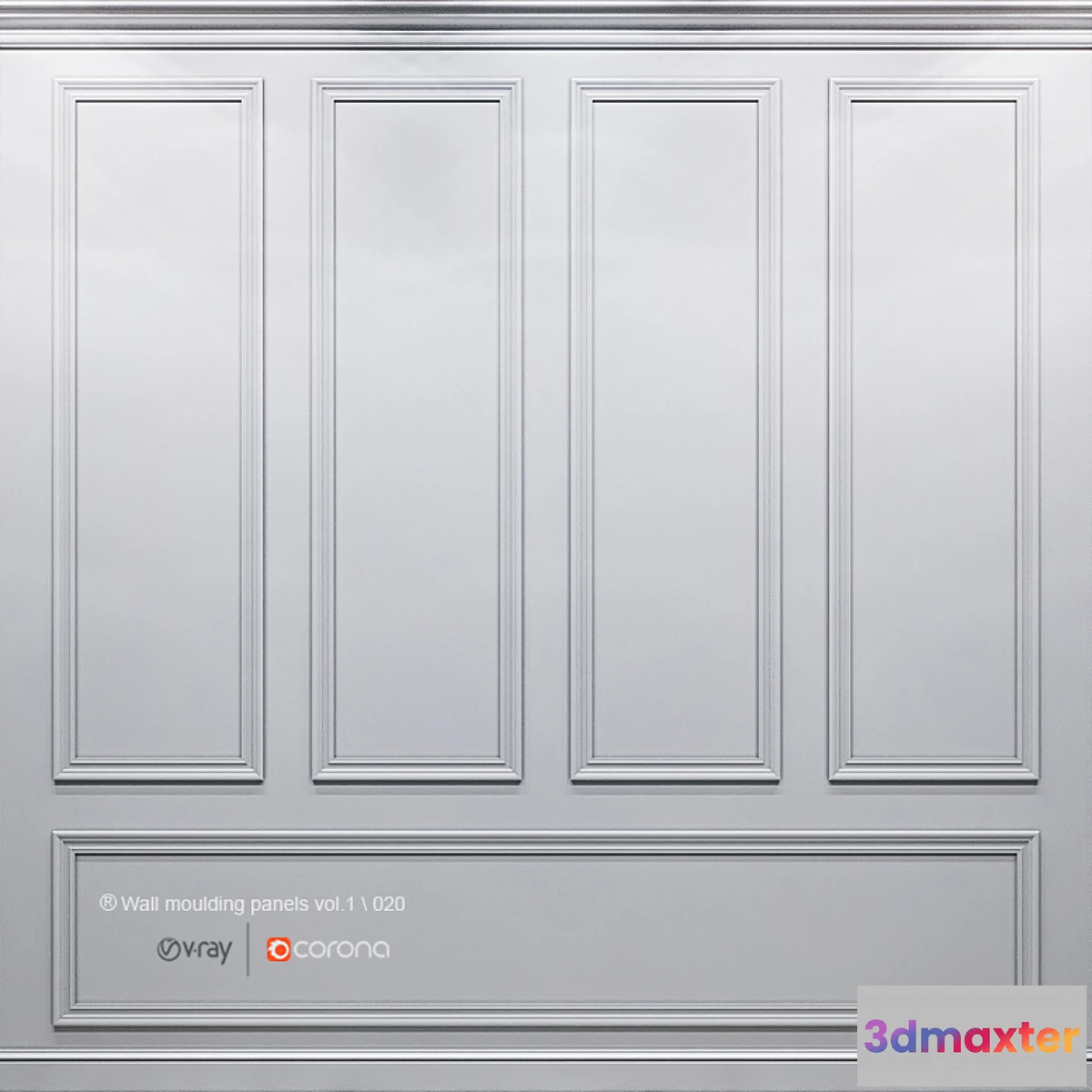 1417724 - Wall molding panels vol.1.020 3D Max