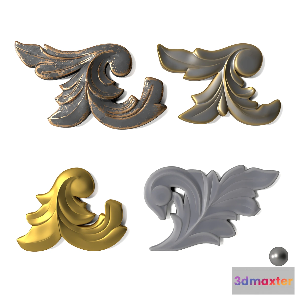 1425026 - Leaf 04 3D Max