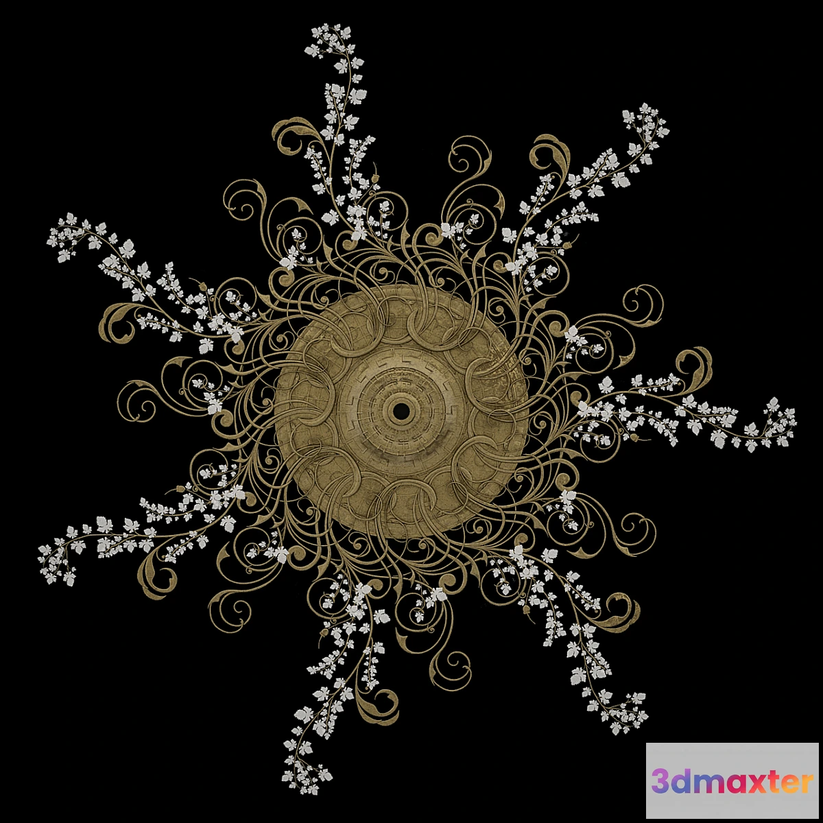 1435880 - Forged potolochnaya socket 3D Max