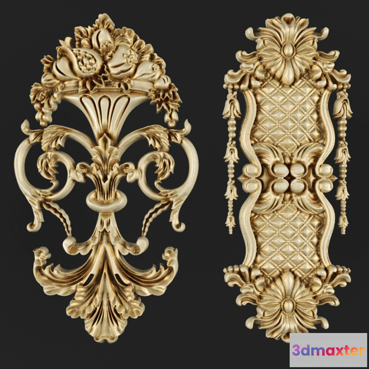 1440112 - Fretwork. Carving. 3D Max