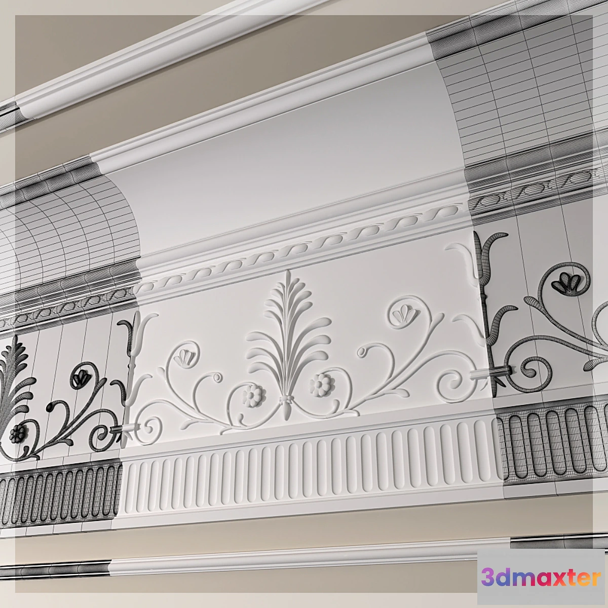 1444664 - Classic cornice 3D Max
