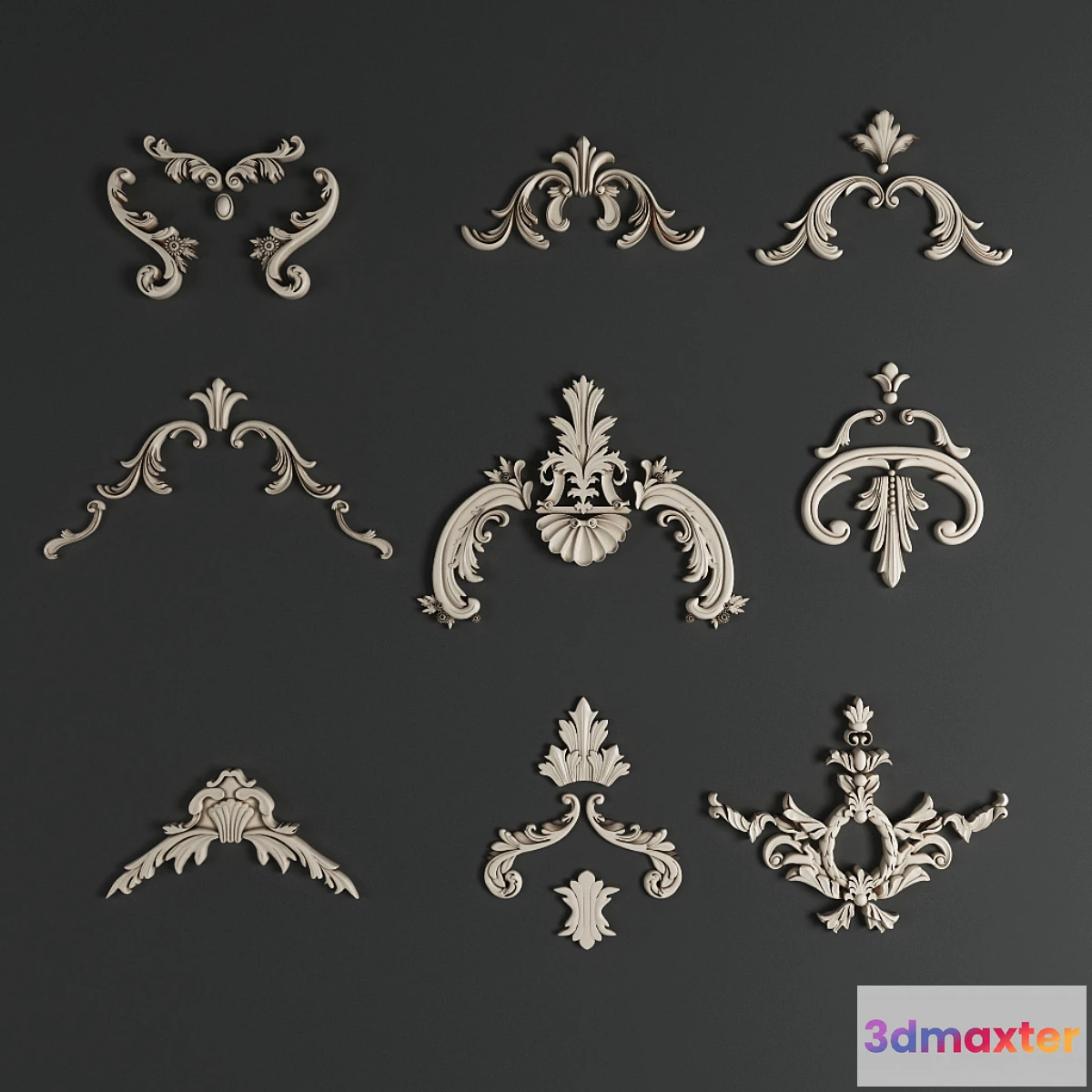 1450080 - Ugolki.Dekor-stucco 3D Max